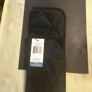 Quilted Flat Iron & Curling Iron Heat-Resistant Travel Case - Black